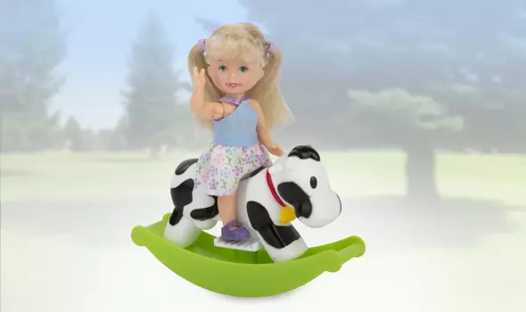 Игровой набор - На качалке, на коровке