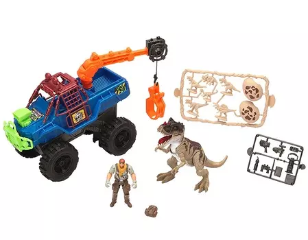 Игровой набор: охотник на динозавра с грузовиком-ловушкой