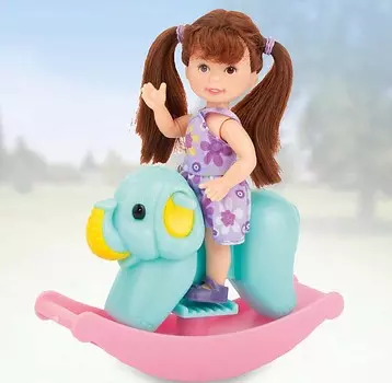 Игровой набор - Paula. На качалке, на слонике