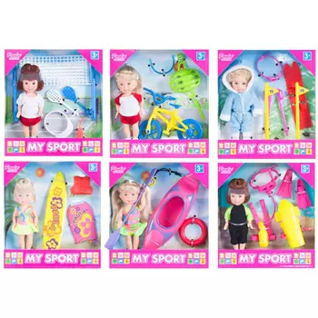Игровой набор - Paula. Спортсмен, 6 видов