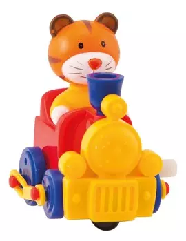 Игровой набор - Поезд с тигренком и дорогой