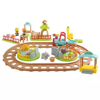 Игровой набор - Поезд сафари, 32 детали, звук