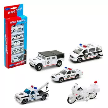 Игровой набор - Полицейская команда, 5 машинок