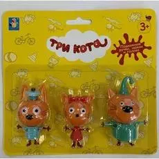 Игровой набор с 3 фигурками - Три кота - Коржик, Карамелька и Компот