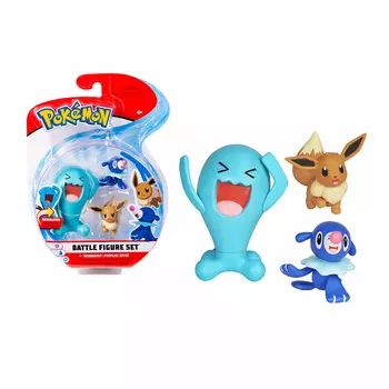 Игровой набор TM Pokemon - Воббафет, Попплио, Иви