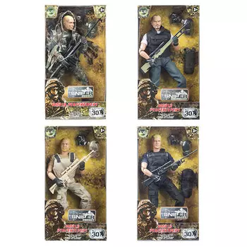 Игровой набор WP - Снайпер, 1:6, 4 вида