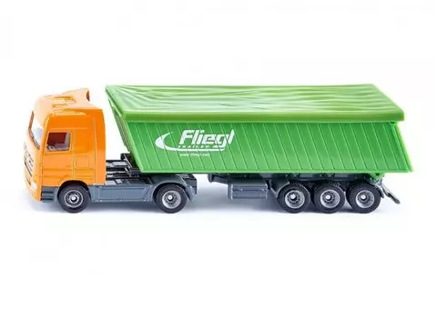 Игрушечная модель - Грузовик с прицепом для стройматериалов, 1:87