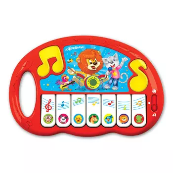 Игрушечное пианино - Волшебные нотки, 20 песенок и мелодий, свет и звук