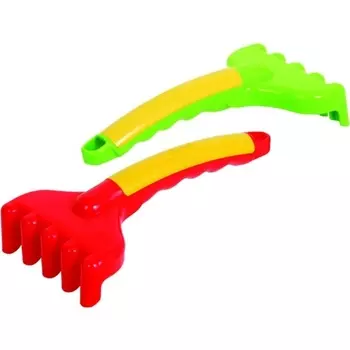 Игрушечные садовые грабли, 19 см.