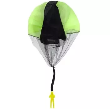 Игрушечный парашют с человеком, зеленый, 15,5 см