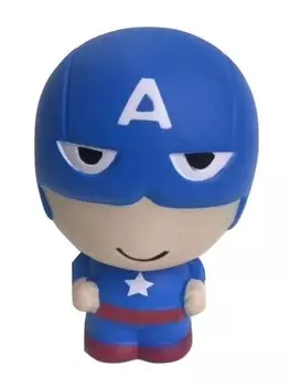 Игрушка-антистресс из серии Мммняшка squishy сквиши – кэп Амер, 11 см.