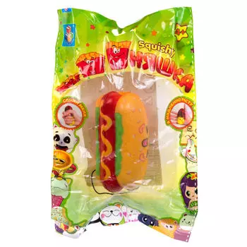 Игрушка-антистресс - М-м-мняшка squishy/сквиши - Хот дог