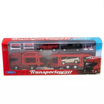 Игрушка-автовоз с 3 вседорожными машинами