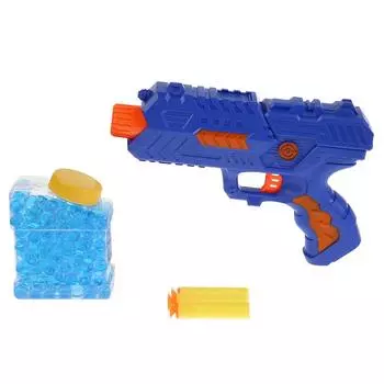 Игрушка бластер с мягкими и гелевыми пулями