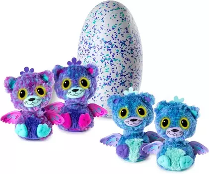 Игрушка Hatchimals сюрприз - Близнецы Котята интерактивные питомцы, вылупляющиеся из яйца