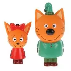 Игрушка из пластизоля для ванны серия Три Кота – Карамелька, в сетке