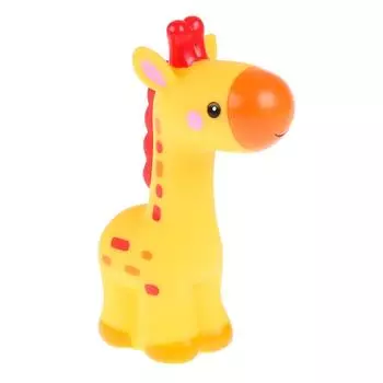 Игрушка капитошка для купания из пластизоля - Жираф Fisher-Price, 10 см в сетке