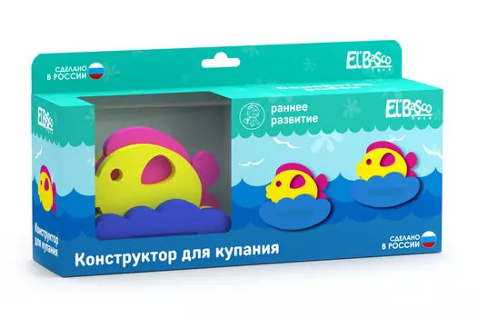 Игрушка-конструктор для купания Семейство рыбок