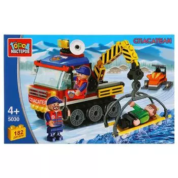 Игрушка конструктор - Вездеход горных спасателей, 182 детали