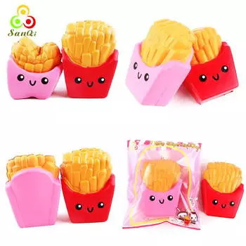 Игрушка мягкая антистресс - Картошка фри, 11 см