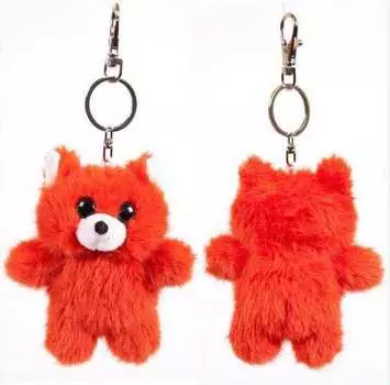 Игрушка мягкая из серии Флэтси Мини - Лиса с подвесом, 9,5 см