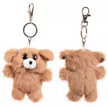 Игрушка мягкая из серии Флэтси Мини - Щенок с подвесом, 9,5 см