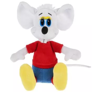 Игрушка мягкая из серии Леопольд - Белый мышонок 20 см, музыкальный чип