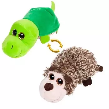 Игрушка мягкая перевертыш - Ёжик/Черепашка, 16 см.