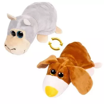 Игрушка мягкая перевертыш - Овечка/Собака, 16 см
