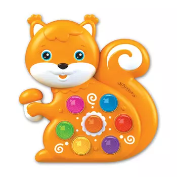 Игрушка музыкальная Веселушки – Белочка, свет и звук