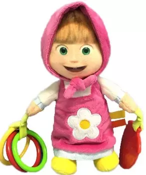 Игрушка погремушка плюшевая «Маша и Медведь», 2 вида