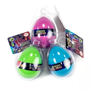 Игрушка яйцо с инопланетянином, растущим в воде, малое