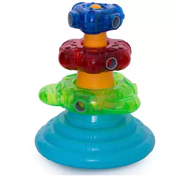 Игрушка развивающая Lalaboom - Пирамида с аксессуарами, 11 предметов