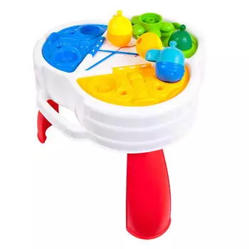 Игрушка развивающая Lalaboom, столик с аксессуарами, 10 предметов