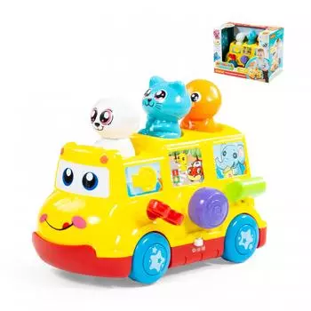 Игрушка развивающая - Школьный автобус, в коробке