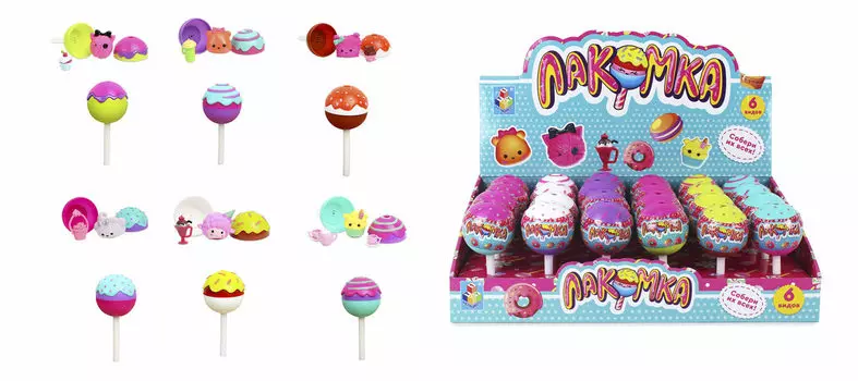 Игрушка-сюрприз – Лакомка, 6 видов