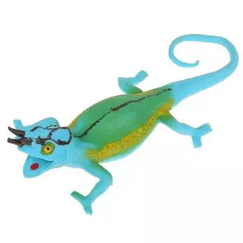 Игрушка-тянучка из серии Рассказы о животных - Трехрогий хамелеон