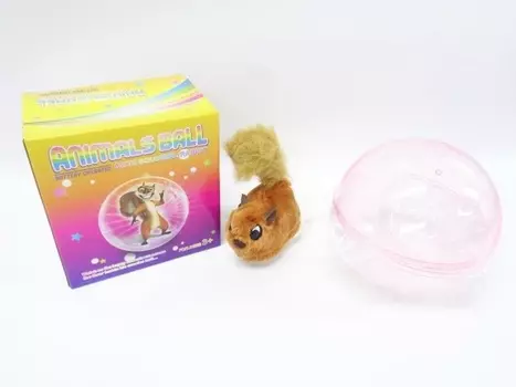 Игрушка заводная - Белка, бегающая в шаре