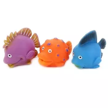 Игрушки для ванной - 3 рыбки в сетке