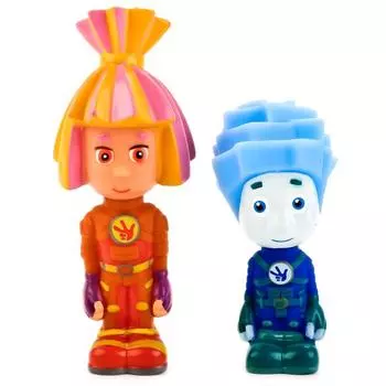 Игрушки для ванной из серии Фиксики – Нолик и Симка, в сетке
