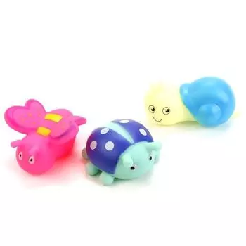 Игрушки для ванной – Насекомые, 3 фигурки в сетке