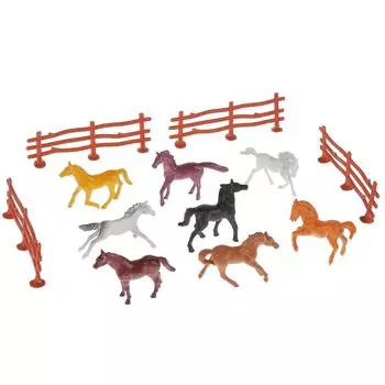 Игрушки из пластизоля – Лошади, 8 фигурок