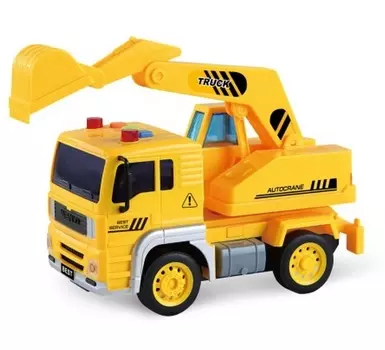 Инерционная машина - Экскаватор, 1:20, свет и звук