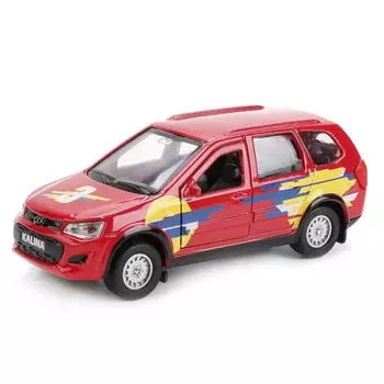 Инерционная металлическая машина - Lada Kalina Спорт, 12 см