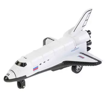 Инерционная металлическая модель - Космический шаттл, 12 см