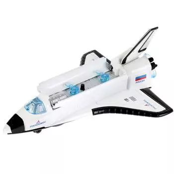 Инерционная металлическая модель – Шаттл, 14 см, свет, звук, подвижные элементы