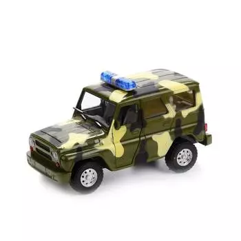 Инерционная модель - Военная машина-внедорожник, свет и звук