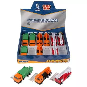 Инерционный металлический Камаз спецтехника, 12 см