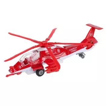 Инерционный вертолет Пожарная служба, свет, звук