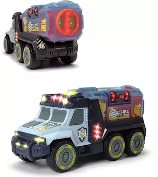 Инкассаторский грузовик со съемным сейфом, 30 см, свет, звук